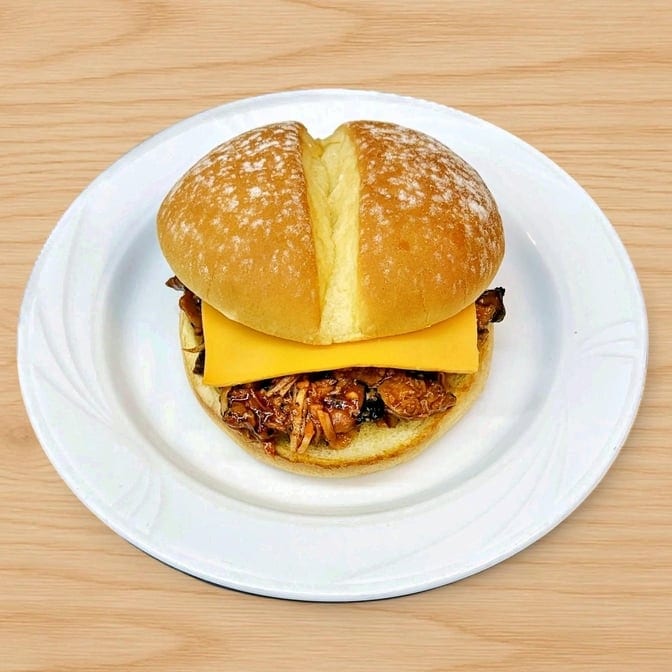 Single Char BBQ Chicken Sandwich.